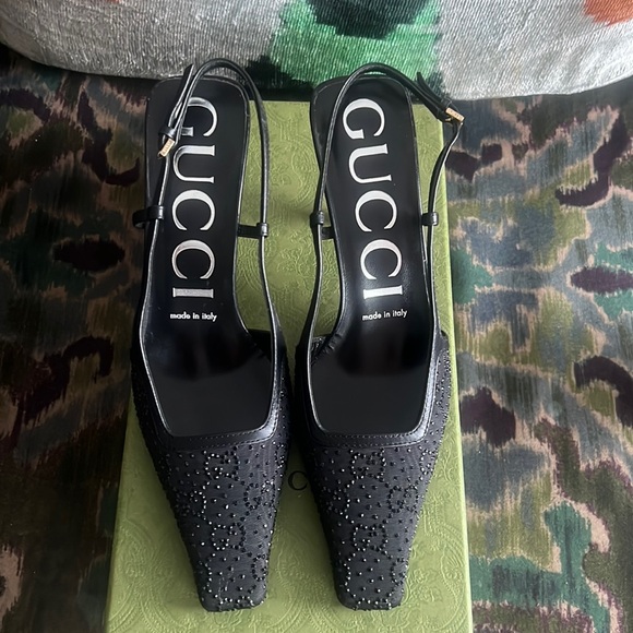Gucci Crystal GG Slingback Pump - Picture 5 of 11